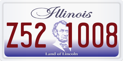 IL license plate Z521008