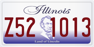IL license plate Z521013