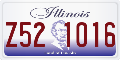 IL license plate Z521016