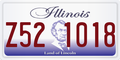 IL license plate Z521018