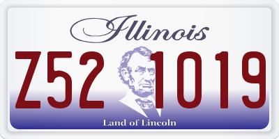 IL license plate Z521019