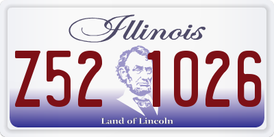 IL license plate Z521026