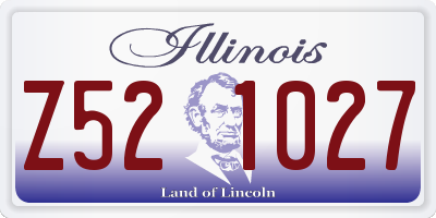 IL license plate Z521027