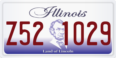IL license plate Z521029