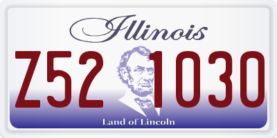 IL license plate Z521030