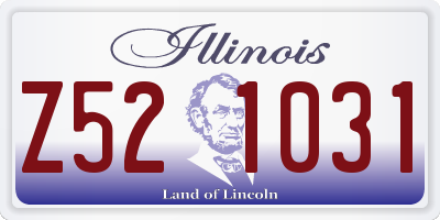 IL license plate Z521031