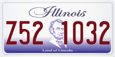 IL license plate Z521032