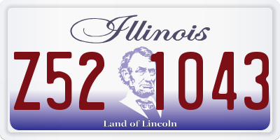 IL license plate Z521043