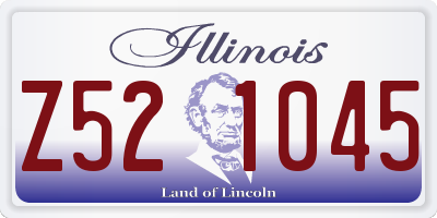 IL license plate Z521045