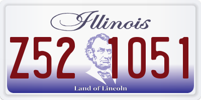 IL license plate Z521051