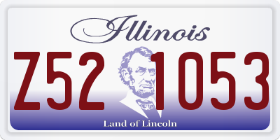 IL license plate Z521053