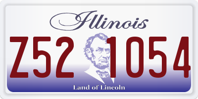 IL license plate Z521054