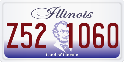 IL license plate Z521060