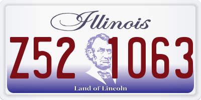 IL license plate Z521063