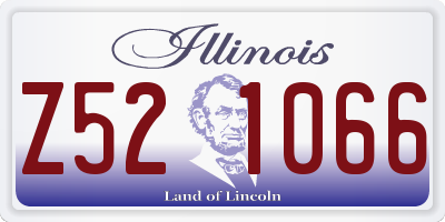 IL license plate Z521066