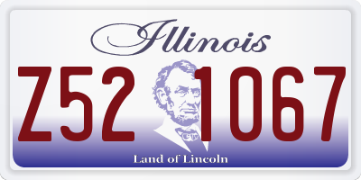 IL license plate Z521067