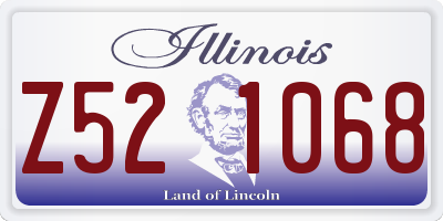 IL license plate Z521068