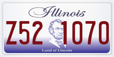 IL license plate Z521070