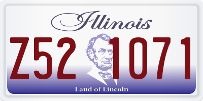 IL license plate Z521071