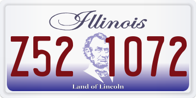 IL license plate Z521072