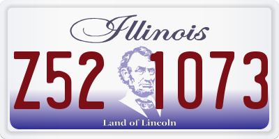 IL license plate Z521073