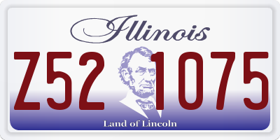 IL license plate Z521075