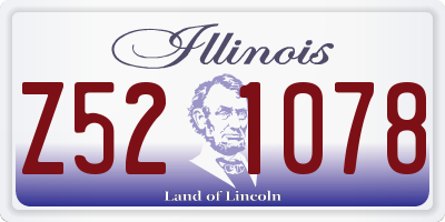IL license plate Z521078