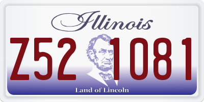 IL license plate Z521081