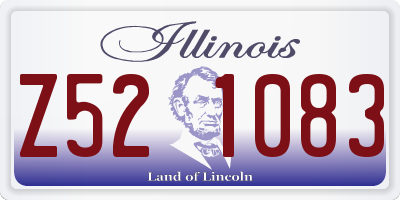 IL license plate Z521083