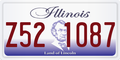 IL license plate Z521087