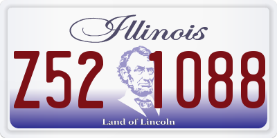 IL license plate Z521088