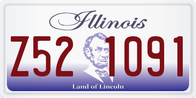 IL license plate Z521091