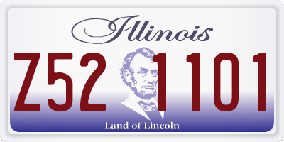 IL license plate Z521101
