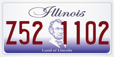 IL license plate Z521102
