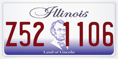 IL license plate Z521106