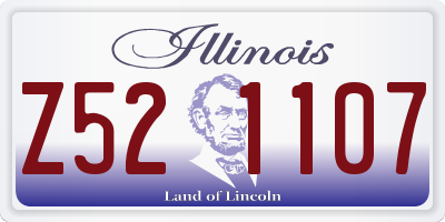 IL license plate Z521107