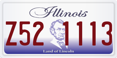IL license plate Z521113