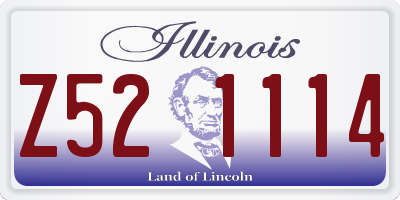 IL license plate Z521114