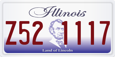 IL license plate Z521117