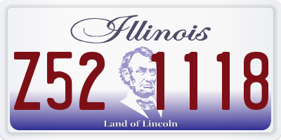 IL license plate Z521118