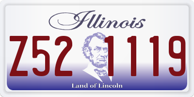 IL license plate Z521119