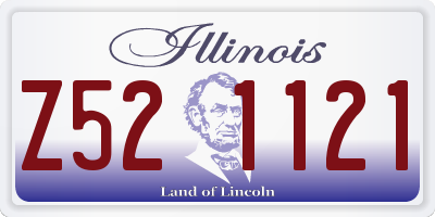 IL license plate Z521121