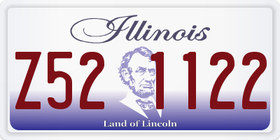 IL license plate Z521122