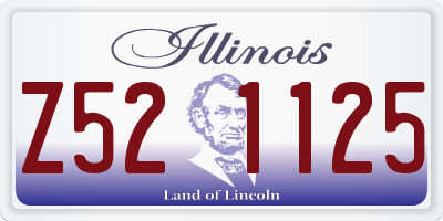 IL license plate Z521125