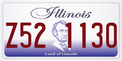 IL license plate Z521130