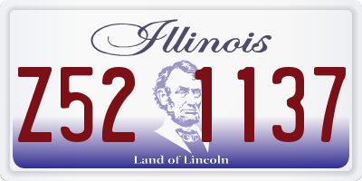 IL license plate Z521137