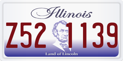 IL license plate Z521139