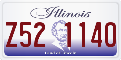IL license plate Z521140