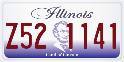 IL license plate Z521141