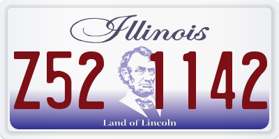 IL license plate Z521142